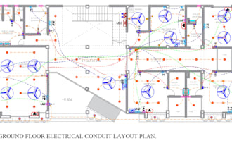 redraw any kind of electrical drawings in autocad
