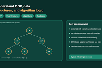 help you understand oop data structures and algorithm logic