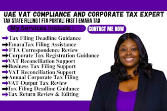 file vat return and uae corporate tax, emma tax filling on fta portal,