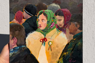 paint a custom oil painting on canvas