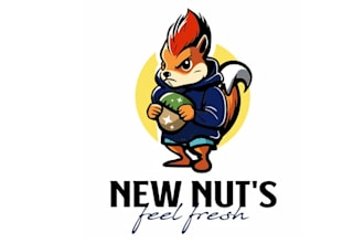 make eye catching logo for deodorant product named new nuts