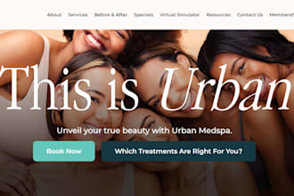 design a professional medical spa website in wordpress