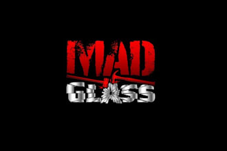 design mad glass rage room logo