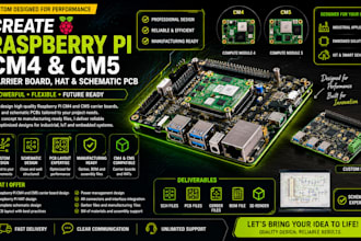 design raspberry pi cm4 cm5 pcb carrier board hat schematics hardware design