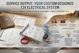design offgrid solar system for you rv, boat, camper, house