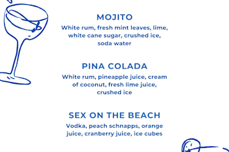 design a modern restaurant menu, food menu or cafe menu