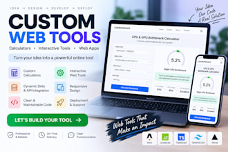 build a custom online calculator or interactive web tool