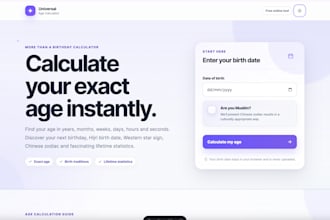 build a custom online calculator or interactive web tool
