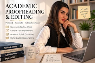 professionally edit and proofread your academic paper