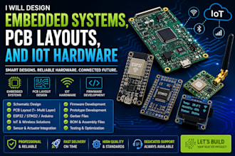 design embedded systems, pcb layouts, and iot hardware