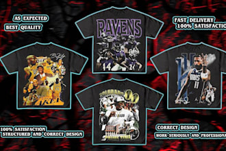 vintage 90s any custom bootleg rap t shirt design