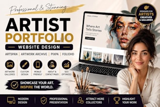 build artspan artwork archive pixpa foliohd portfolio website