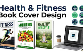 design a premium health and fitness book cover for amazon