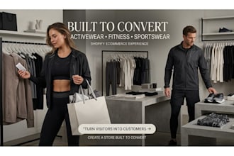 design activewear store clothing website sportwear, leggings, gym wear website