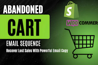 write abandoned cart email sequence for your ecommerce store