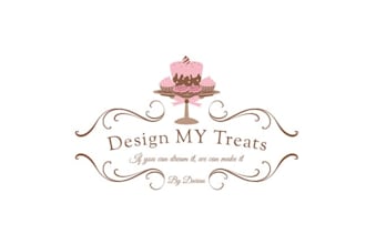 make delicious food logo for an edible treat company