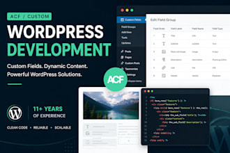 develop custom wordpress functionality using acf