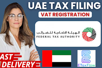 file uae corporate tax, uae vat registration and vat return filing