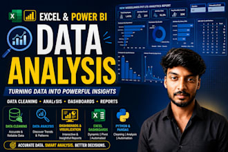 do data analysis using excel and power bi