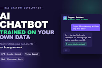build ai chatbot and rag agent trained on your own business data