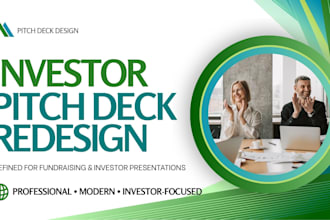 redesign investor pitch deck for fundraising startups venture capital investors