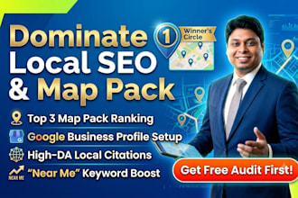 do local SEO to rank 1 in google maps and local search