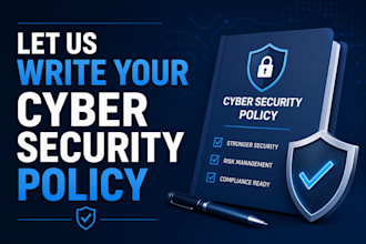 review your iso27001cybersecurity policies for 20 dollars
