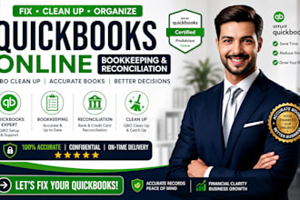 fix quick books quickbooks online bookkeeping and reconciliation qbo cleanup