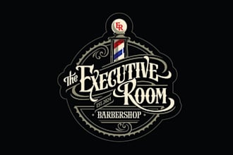 design barber shop salon business logo