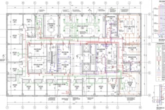 do mep drawing autocad hvac plumbing electrical layout mep revit architect plan