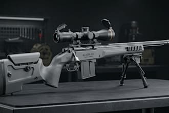 do 3d firearm model, unity weapon, reload animation and futuristic for game