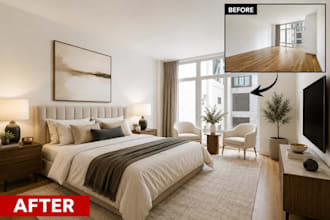 do professional virtual staging for real estate photos and homes