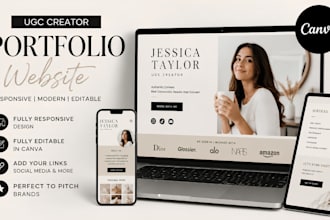 build a responsive ugc portfolio website to pitch brands and close deals