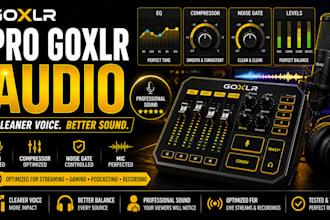 optimize your goxlr microphone and audio for professional streaming