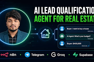 build a real estate ai lead qualification agent using n8n and telegram