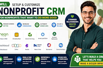 setup nonprofit CRM neon CRM givebutter bloomerang everyaction action network