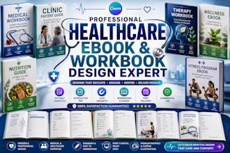 design professional canva ebook and interactive PDF for healthcare and wellness