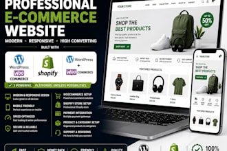 create a professional ecommerce website for your business