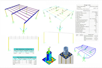 do structural design, drafting and load calculation for steel, concrete and wood