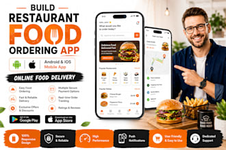 build restaurant food ordering app android ios mobile app online food delivery