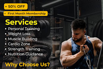 design a professional gym and fitness flyer or poster