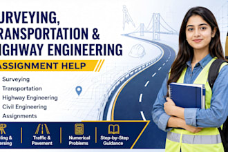 help you with surveying transportation highway engineering assignments