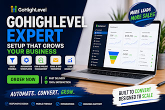 gohighlevel website ghl sales funnel landing page CRM automation expert