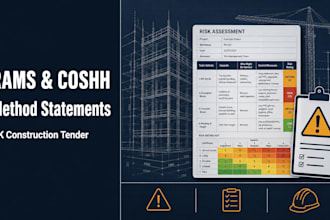 write construction rams method statements coshh risk assessment UK tender rfp