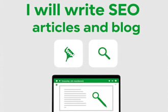 write SEO articles and blog posts