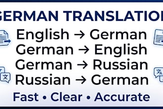 translate and proofread german texts