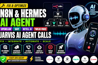 fix n8n hermes agent openclaw vapi ai retell twilio voice jarvis ai agent calls