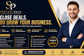 high ticket sale sales closer b2b sales lead generation sales representative
