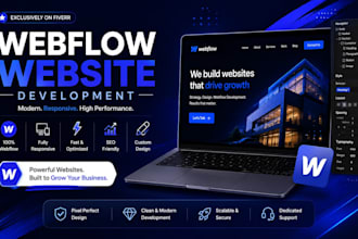 design and develop a responsive webflow website with cms