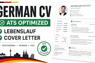 german CV, ats optimized, lebenslauf